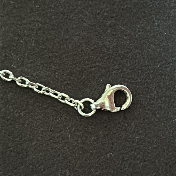 Sterling Silver Rhodium Plated Chain Bracelet Ring - Picture 7 of 10